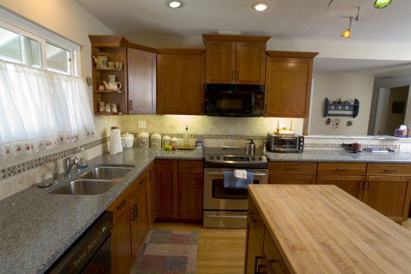 Cherry Cabinet Remodeling in Garland